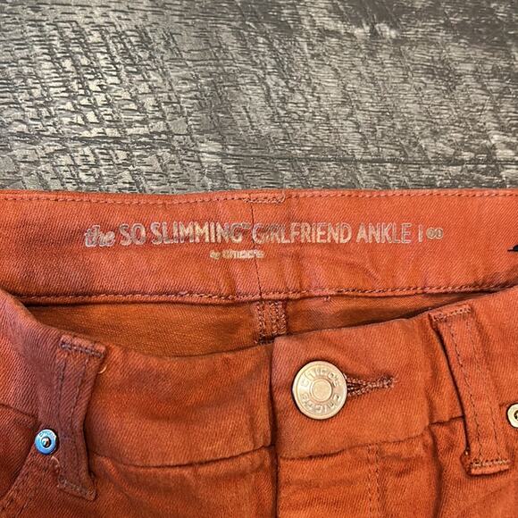 Chico's So Slimming Girlfriend Ankle Jeans Size 00 / 2 - Picture 7 of 8